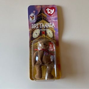 NWT Ty Beanie Baby 1999 McDonald’s Britannia The Bear Rare Tag Defects 1993